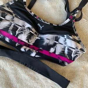 Puma Feather Print Sports Bra